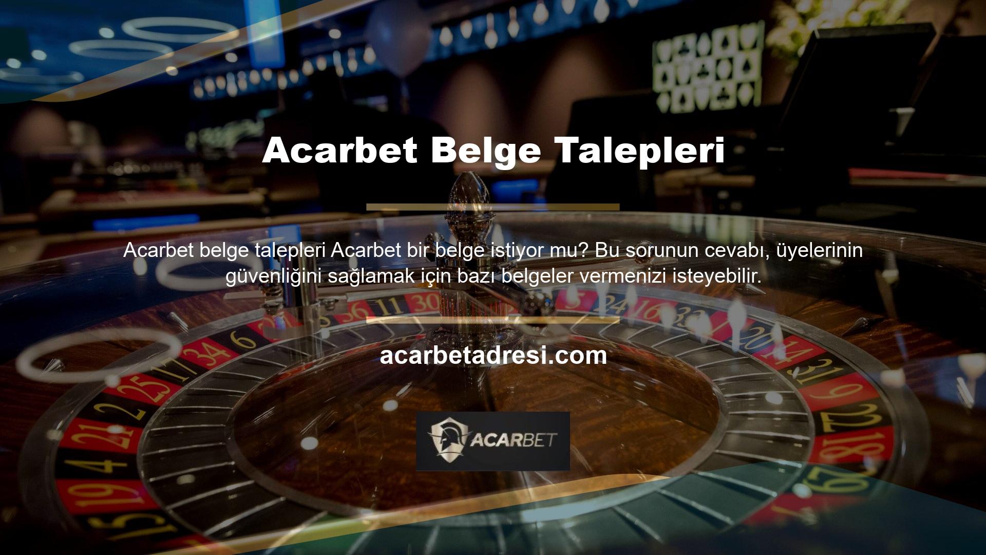 Acarbet Birinci Üyelik, Maalesef amatör şirketler, yasadışı casino dünyası üzerinde büyük etkisi olan paranızı gasp etmeye devam ediyor