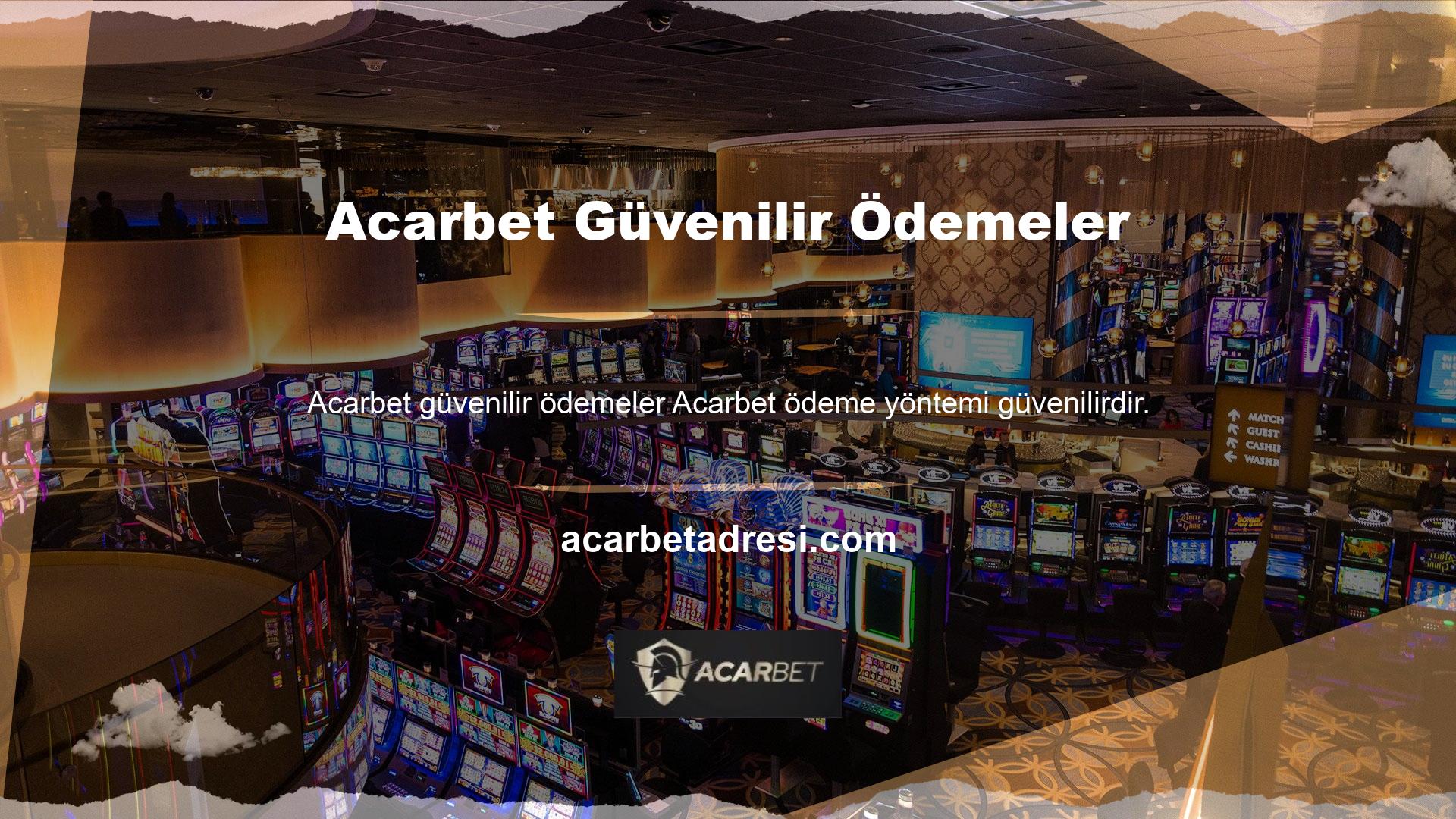 Acarbet Bahis kullanıcıları herhangi bir ödeme sorunu vermeyen sitelerden biridir